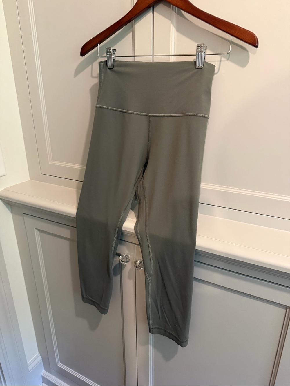 Lululemon High-Rise Align Leggings in Olive Green